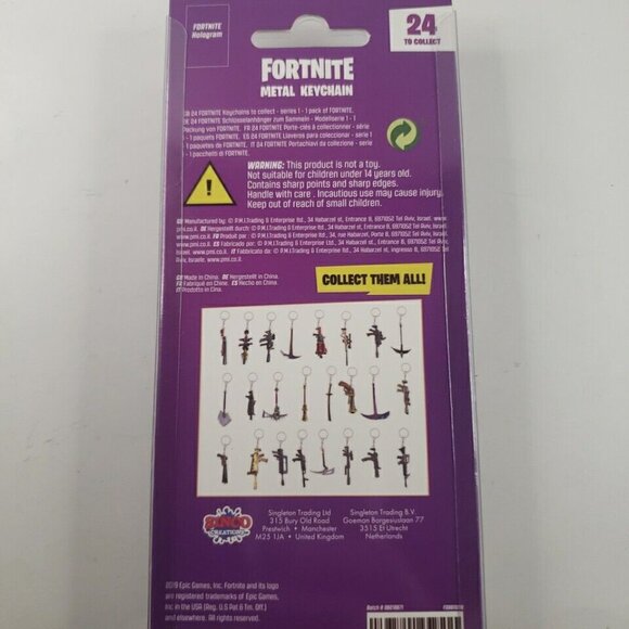 FORTNITE AR Assault Rifle METAL KEYCHAIN Epic Games - Picture 2 of 2